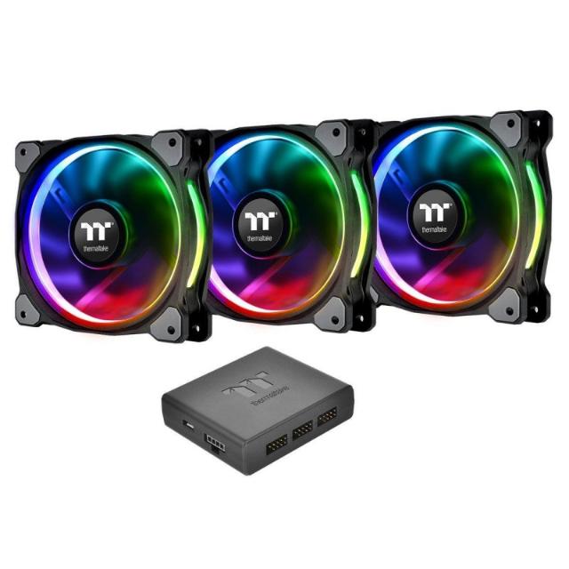 Вентилятор для корпуса Thermaltake Riing Plus 12 RGB TT Premium Edition 3 Pack, CL-F053-PL12SW-A