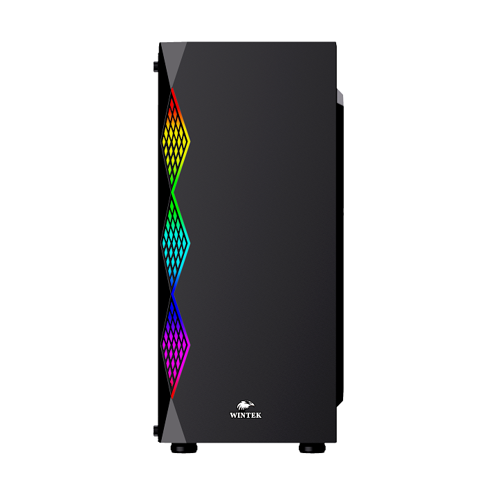 Корпус Wintek Skyline G46 TG, ATX/Micro ATX, USB 1*3.0/2*2.0, HD-Audio+Mic, 0,5 mm, RGB strip + 12 cm fRGB fan