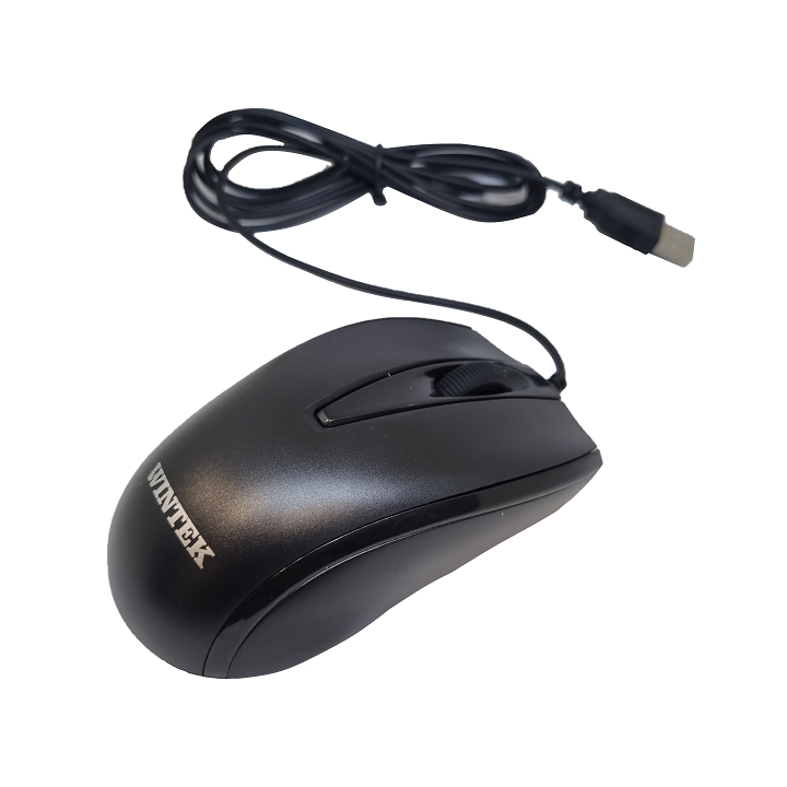 Мышь Wintek WS-MS-901, USB, 1000 dpi, 1.5 м, чёрная